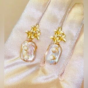 ⭐️ Baroque Pearls handmade earrings. Luxury jewelry ⭐️
